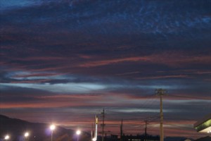 茅野市からの夕焼け２