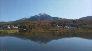 信州蓼科山の初冠雪！