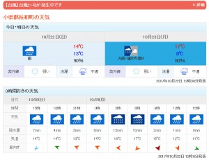 長和町明日のお天気台風