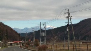 出勤途中に見える浅間山