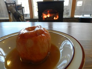 20181125薪ストーブで焼きりんご7