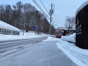 蓼科エリア別荘地今日の様子