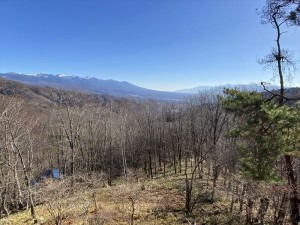 雪化粧した山々1